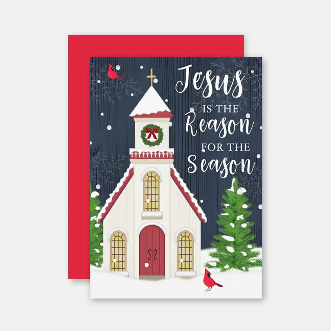 Vizons Design Jesus Is The Reason For The Season Christmas Greeting Card