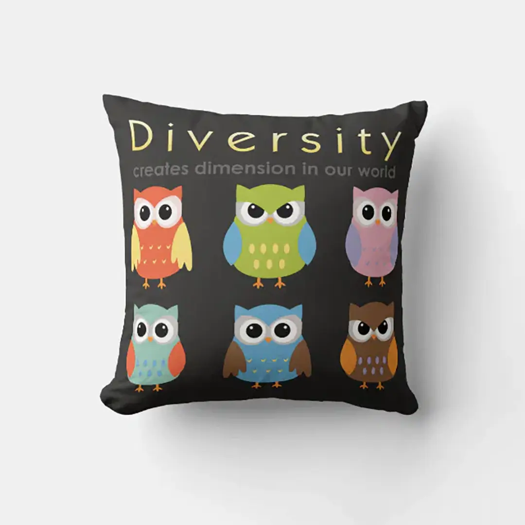 Vizons Design Personalized Diversity Throw Pillow Home Decor Gifts