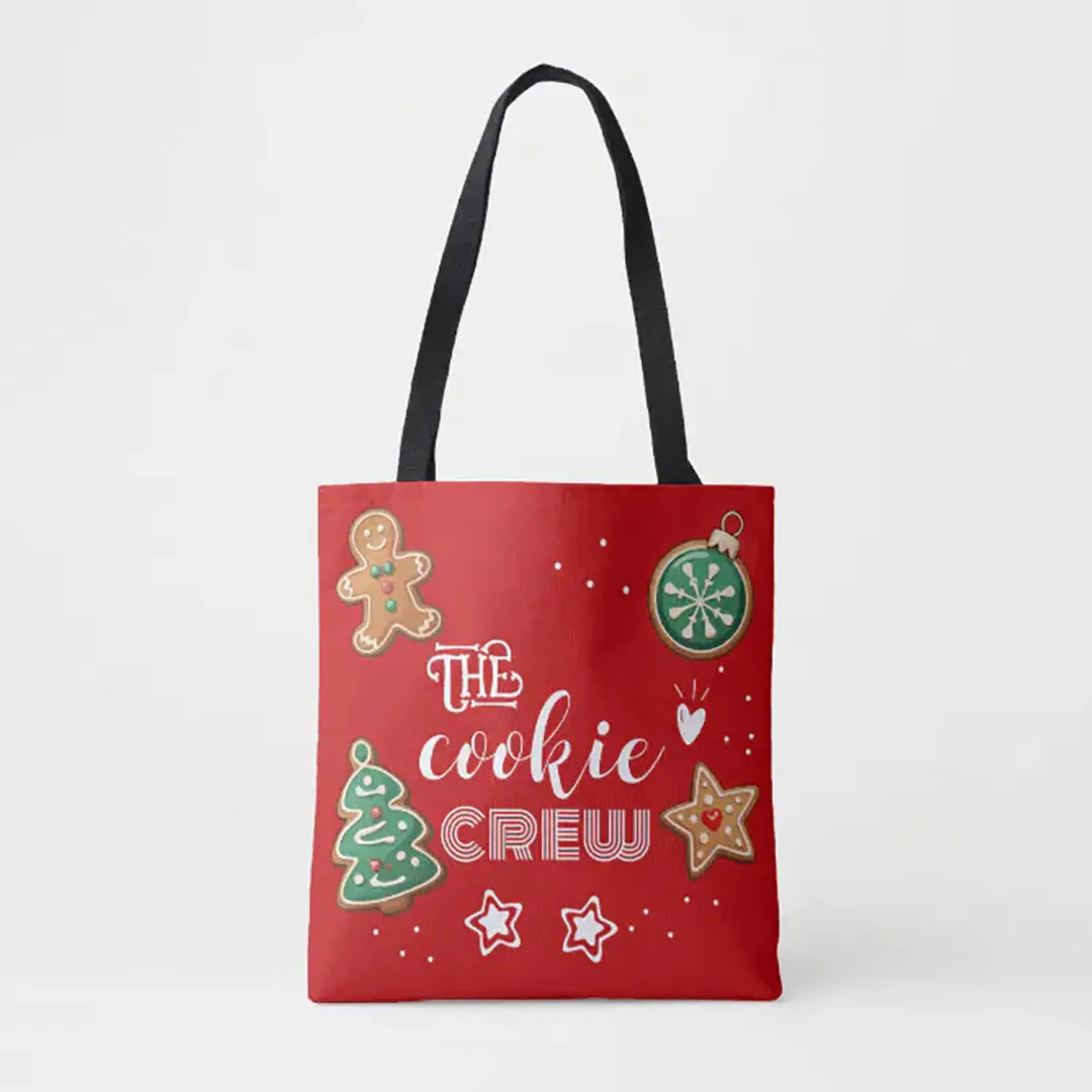 Vizons Design The Cookie Crew Personalized Christmas Tote Bag Gifts